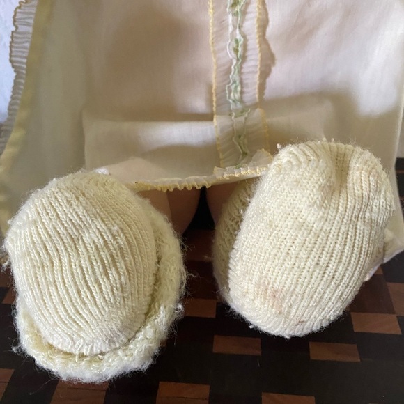 Vintage Signed Xazier Robert’s 1978-82 Cabbage Patch Doll Blonde Outfit Pacifier - Picture 6 of 16